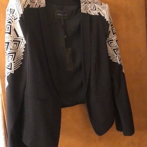 BCBG NWT black shoulder blazer